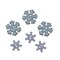 Buttons Galore & More DIY Button Art Frame Kit, Winter Mitten Design with Snowflakes, Wood Frame, Turquoise and Green Buttons, Wall Decor Craft Set, Ages 6+